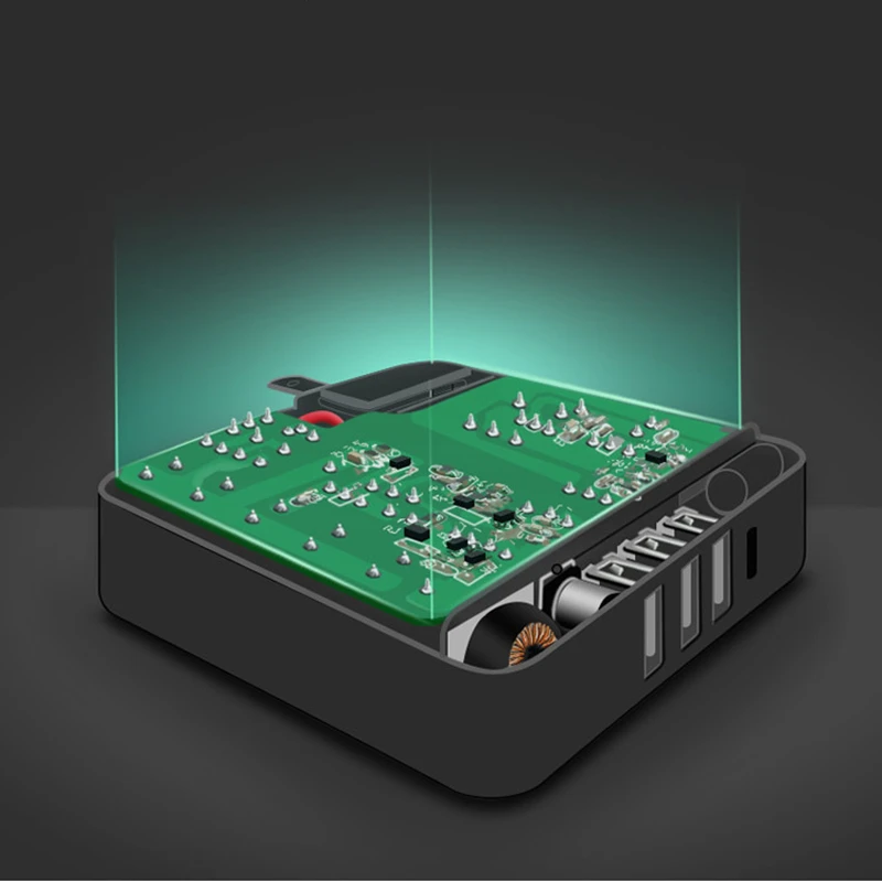 61 Вт многопортовое зарядное устройство 3A USB-C Type-C PD QC 3 0 быстрое адаптер для Macbook Pro