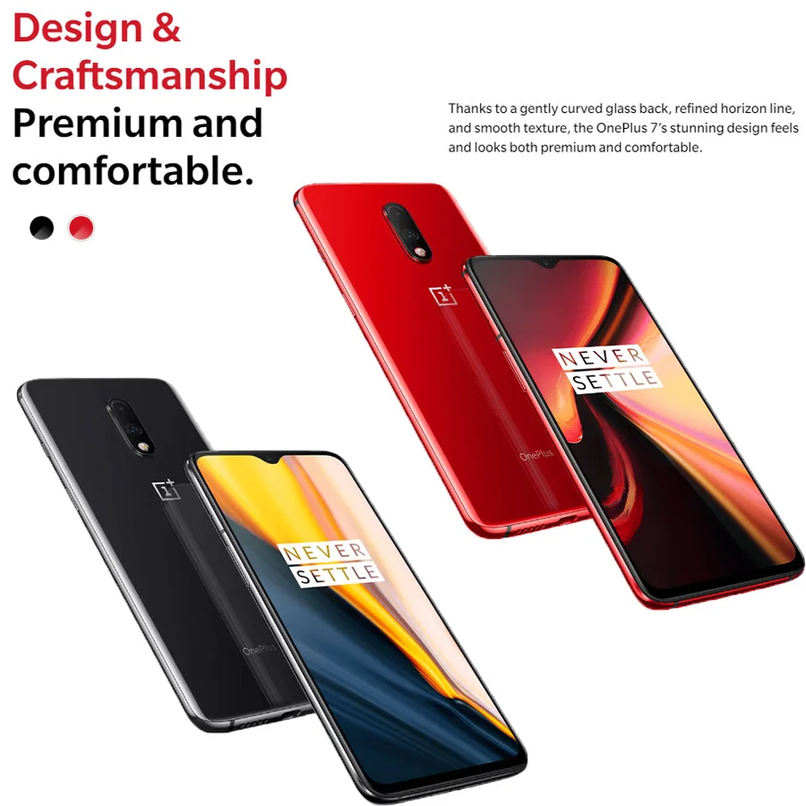 Оригинальный Oneplus 7 мобильный телефон 8 ГБ/12 Гб RAM 256 ГБ ROM Восьмиядерный Snapdragon 855 6 41