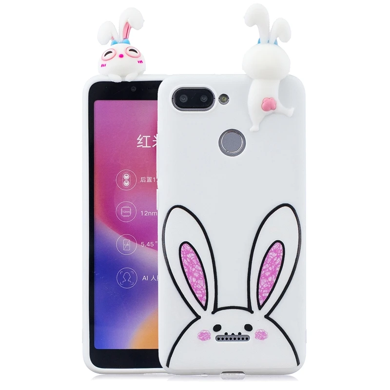 5 Чехол для Xiaomi Redmi 6A, чехол для Xiaomi Redmi 6, чехол с 3D милой пандой, единорогом, Свинкой, силиконовый чехол для телефона, чехол для Xiaomi Redmi 6A Redmi6 - Цвет: 5