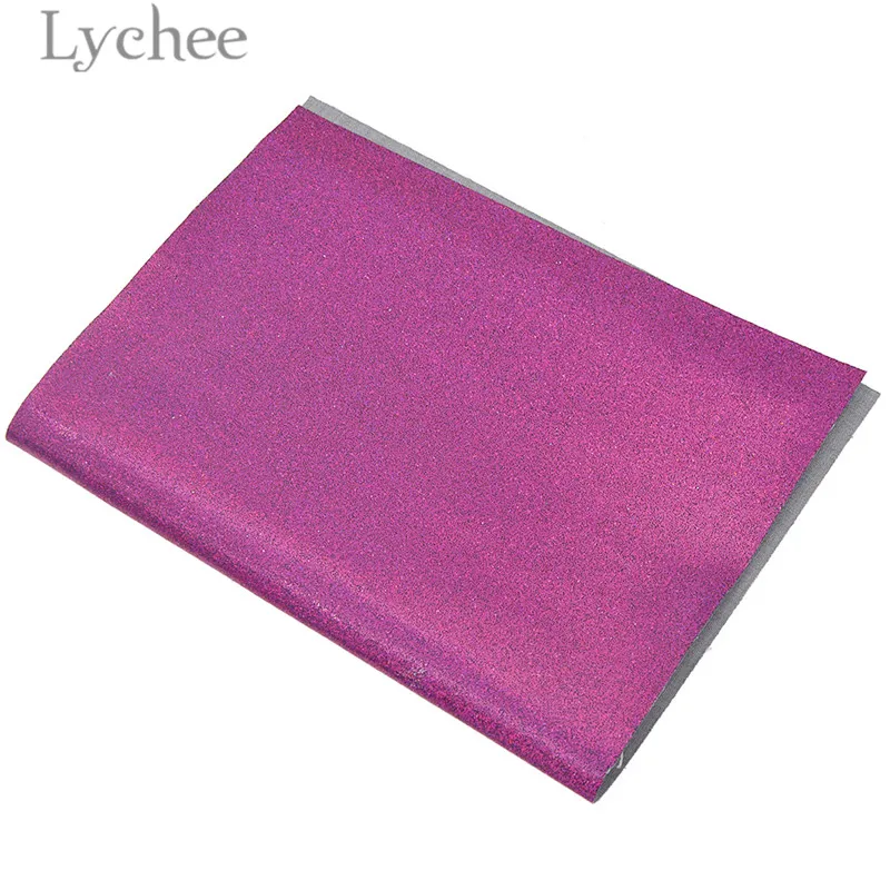 Lychee 29x21 см A4 Переливающаяся лакированная ткань из искусственной кожи высокого качества блестящая синтетическая кожа DIY материал для сумки одежды