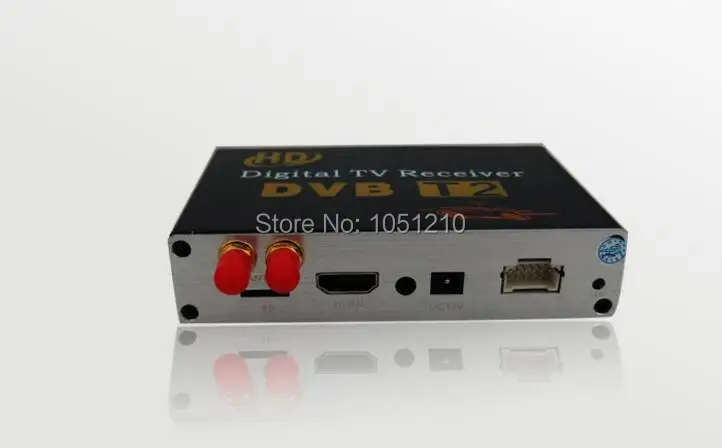 Ouchuangbo HD DVB T2 Автомобильная цифровая ТВ приставка 4 видео выход двойная антенна