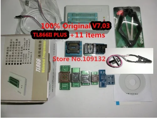 Бесплатная доставка 100% оригинальный новый TL866II PLUS программатор/TL866 Универсальный