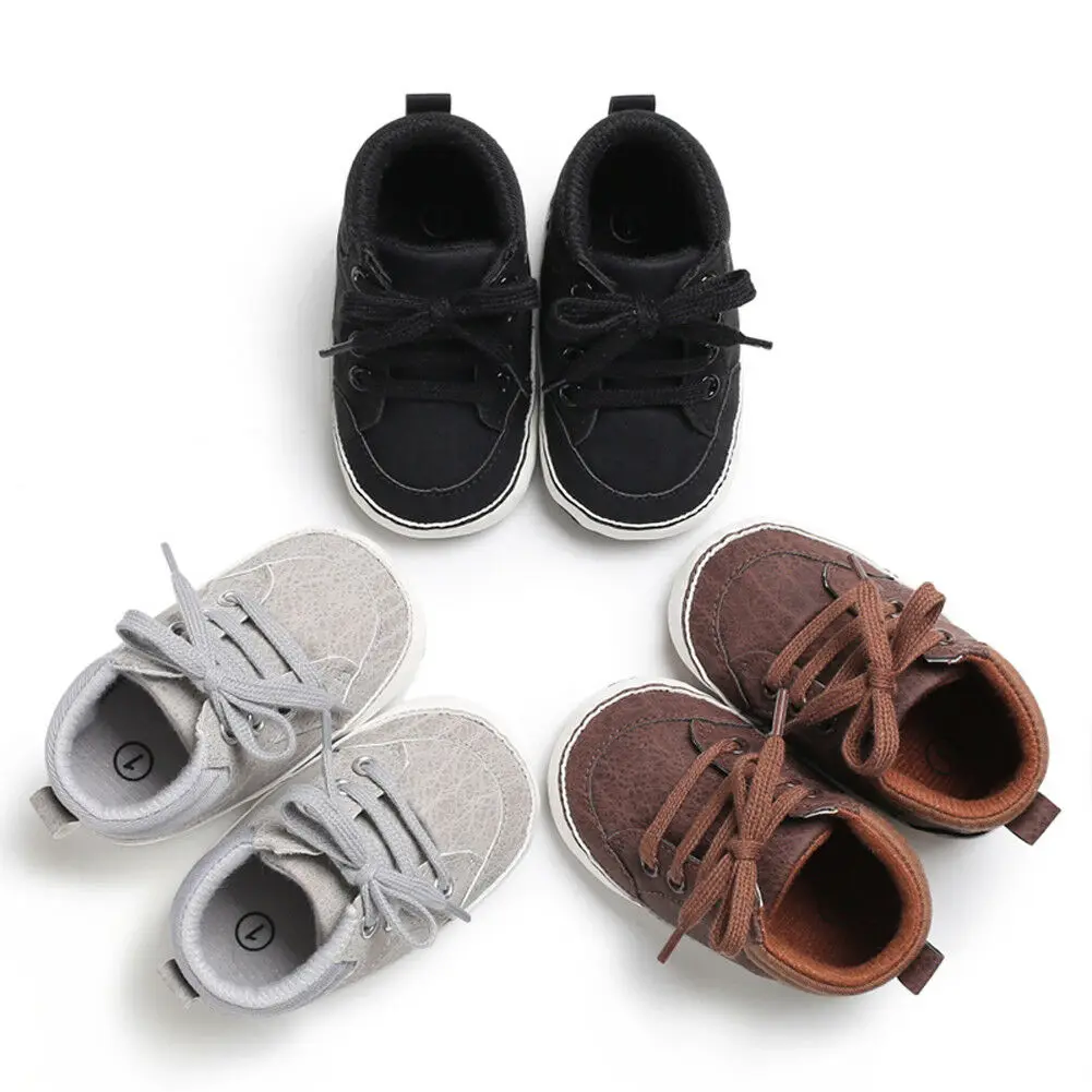 

Toddler Kid Infant Baby Girl Boy Crib Shoes Anti-Slip Soft Sole Prewalker Sneakers Causal 0-18M