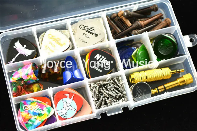 100 шт. Alice акустическая электрическая гитара палочки + 1 большой пластиковый