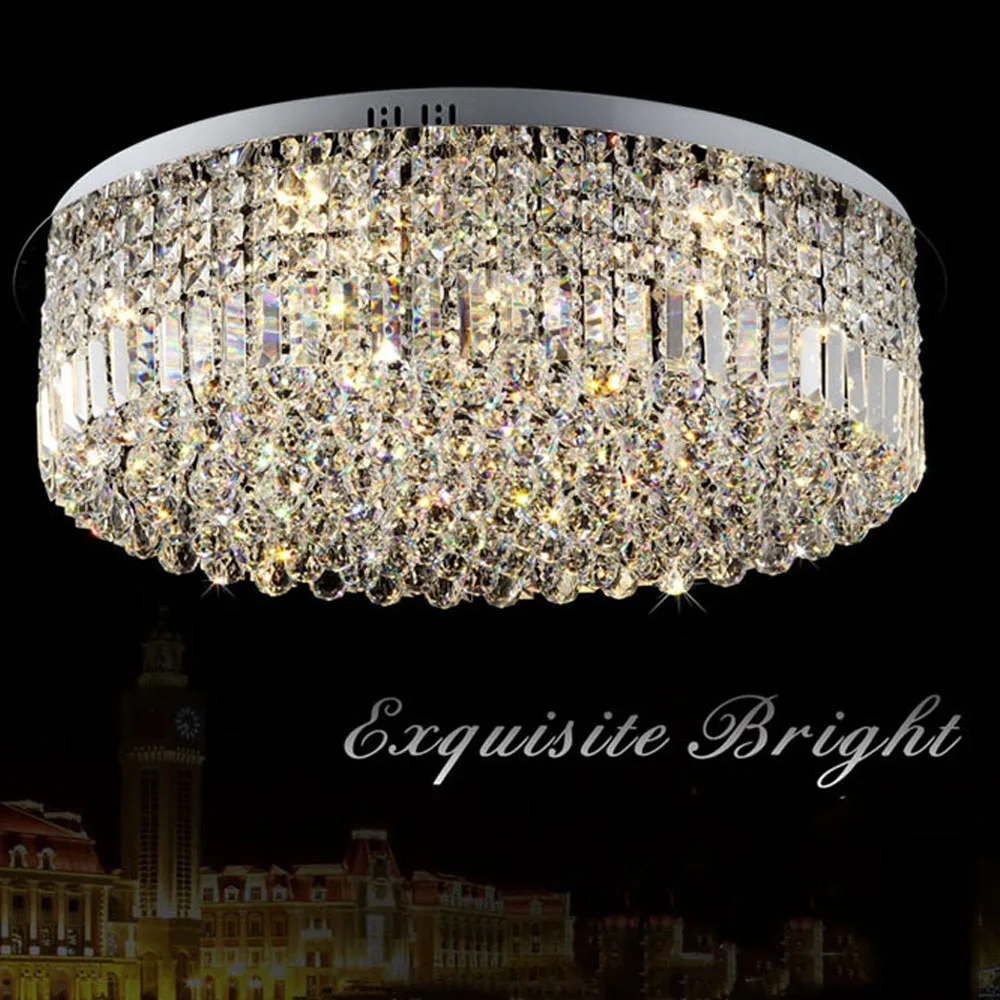 Современный K9 хрустальный светодиодный потолочный светильник роскошный простой