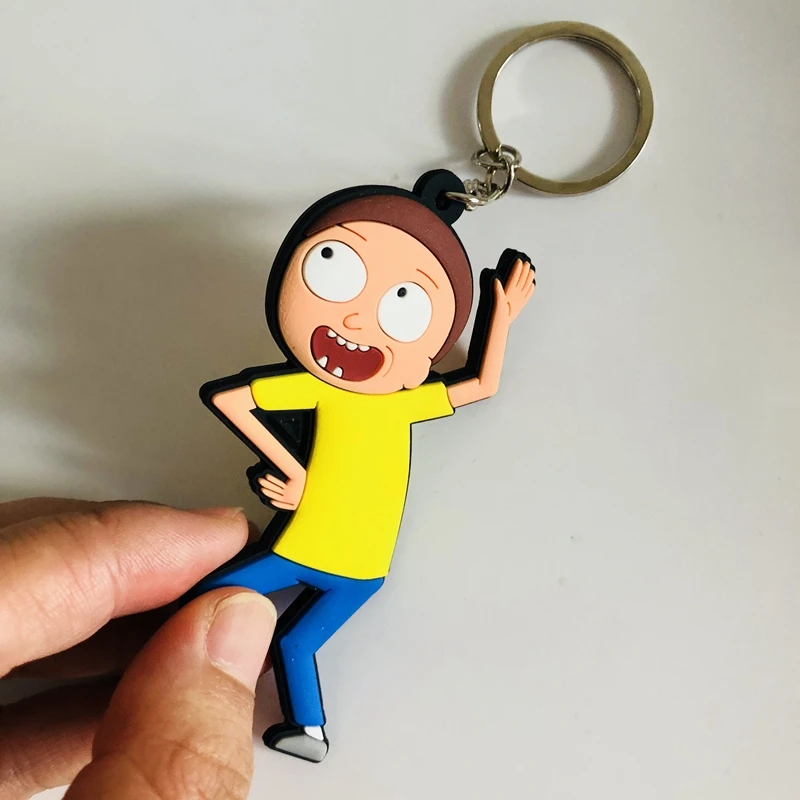 Rick Fashion аниме-брелок для ключей пвх рисунок брелок милые игрушки брелок подарок на день рождения унисекс новинка