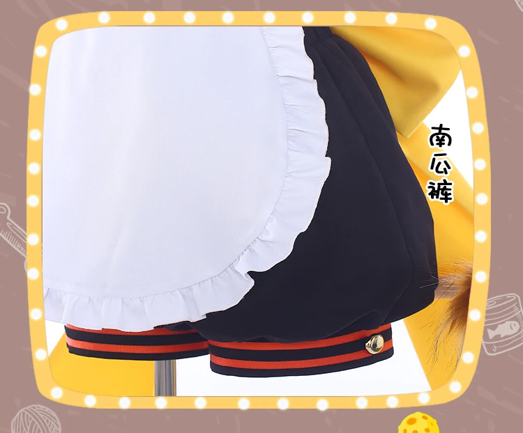 Мой герой haku Todoroki шото Bakugou Katsuki каминари Denki платье горничной форма Косплэй костюм с хвостом уши