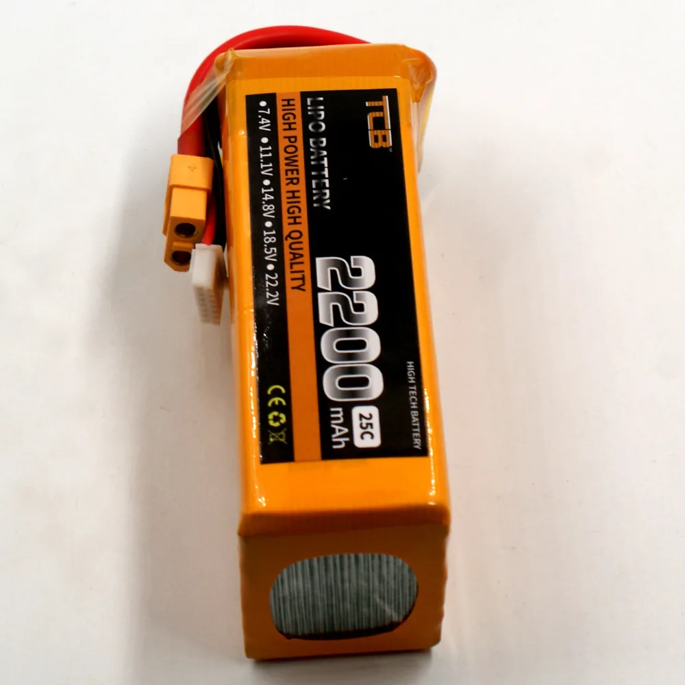 TCB RC lipo батарея 6 S 22 2 V 2200 mAh 25c для rc самолет Радиоуправляемый квадрокоптер