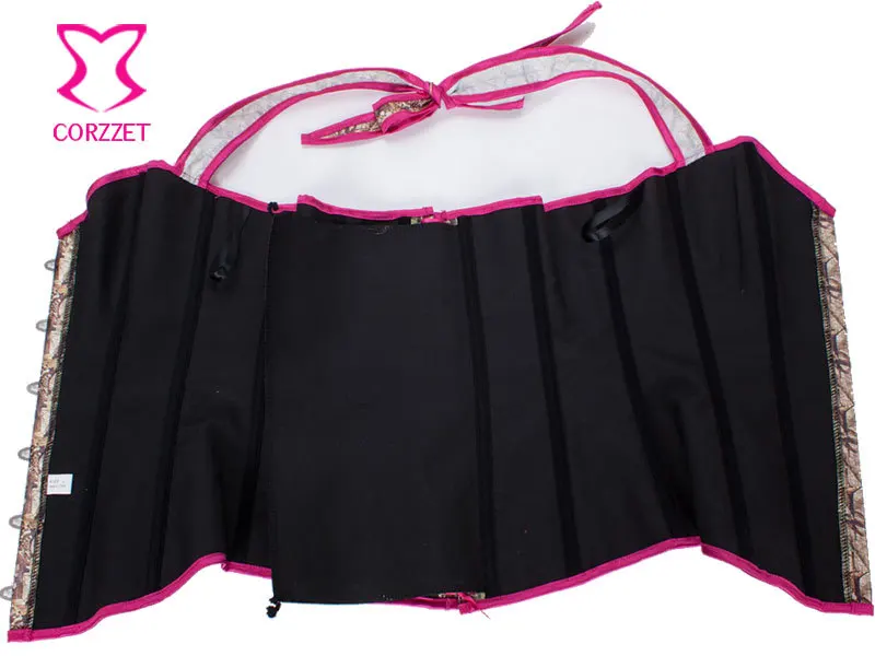 Burlesque корсет Halter Топы готическая одежда Женский для талии и бюстье сексуальные