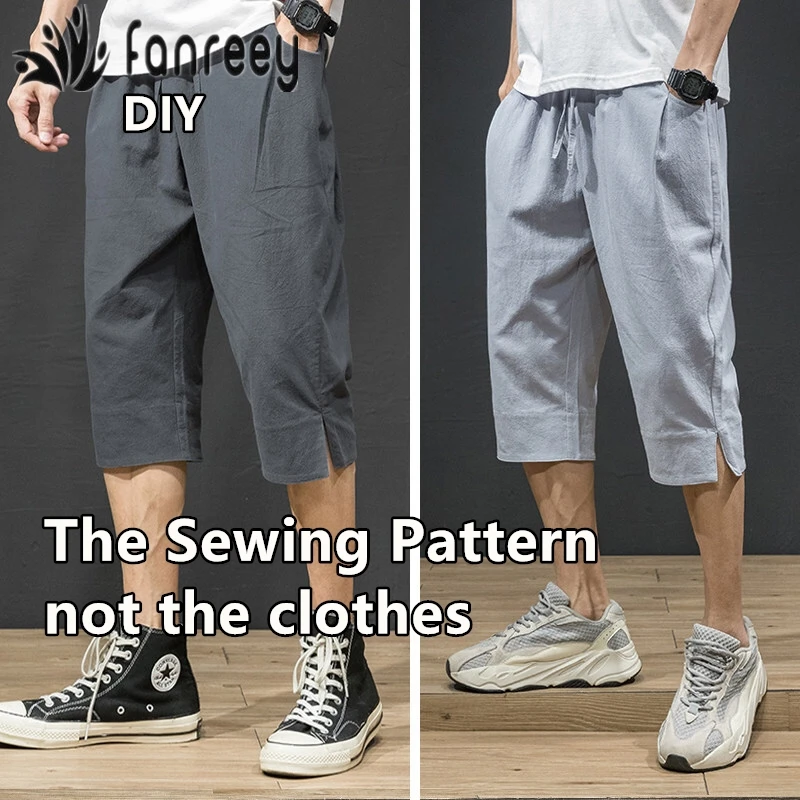 Декоративный Шов Мужская повседневная одежда из хлопка-афгани шорты вырезания