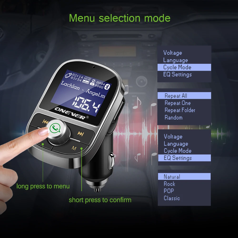 Автомобильный fm-передатчик HY29 автомобильный комплект Bluetooth с 3 1 А двойное