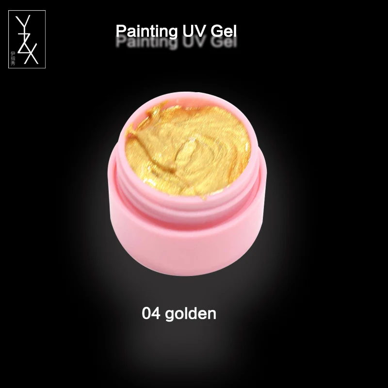 Color 04 gold YiZhiXiu 1 шт. микро резная живопись УФ гель для ногтей Рисование чернил Freehand скульптура свитер дизайн акриловые ногти маникюр отмачивается - Цвет: Color 04 gold