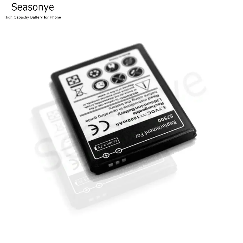 Seasonye 1800mAh EB464358VU Сменный аккумулятор для Samsung Galaxy Y Duos Mini 2 S6500 Ace Plus S7500 S7508 | Мобильные