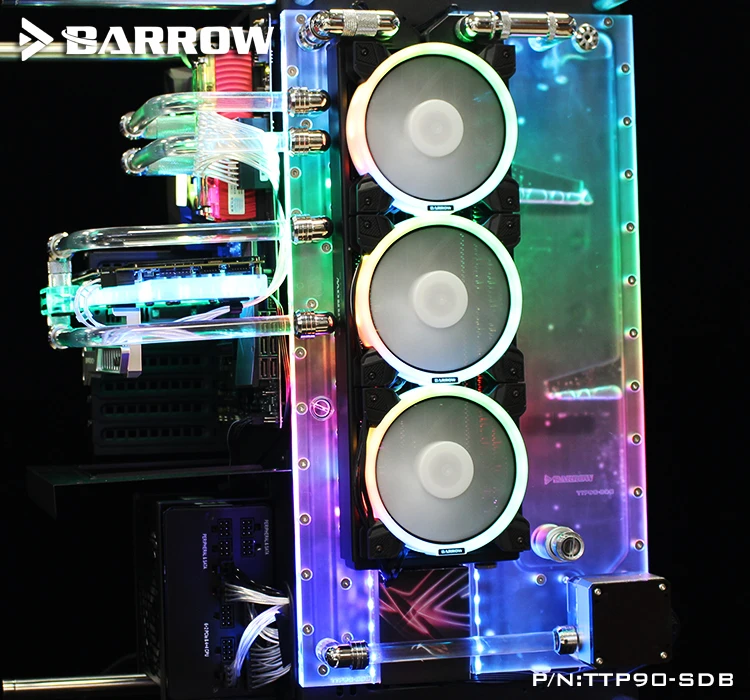 Barrow TTP90 SDB доски для водных путей Thermaltak Core P90TG чехол Intel CPU Water Block & Single / Dual GPU Pump