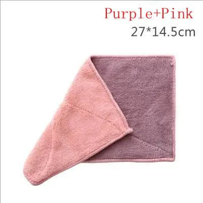 Purple and pink Двухслойные сильные абсорбционные водопоглощающие антипригарные масляные чистящие принадлежности для кухонной посуды - Цвет: Purple and pink