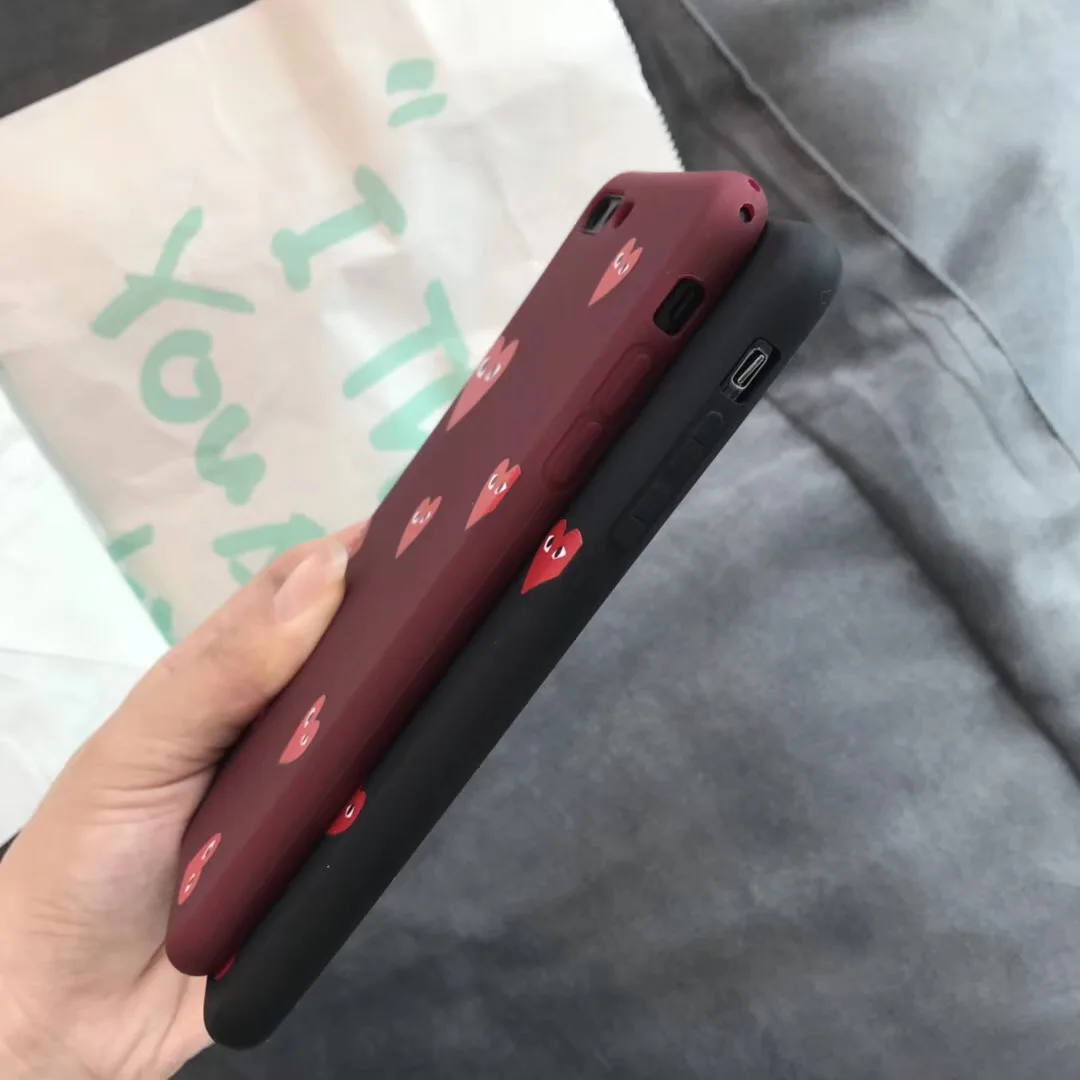 Япония модного бренда commes des garcons cdg брелок для телефона iPhone 6 6S 7 8 Plus X Xs Max Xr сердце