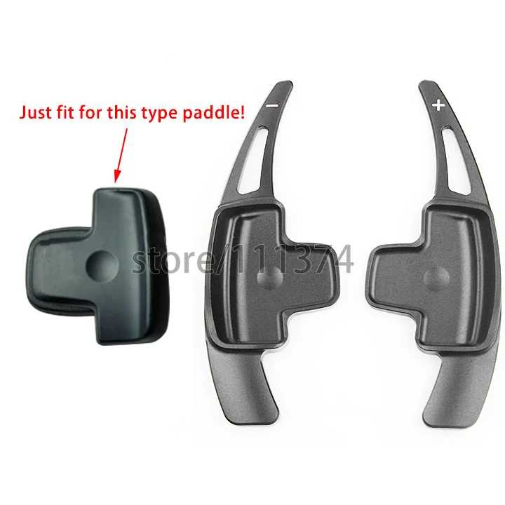 NULLA type-A paddle для Mercedes Benz CLA GLA W204 GLK E Class внутреннее рулевое колесо Paddle Shifter Shift расширение алюминий - Название цвета: Черный