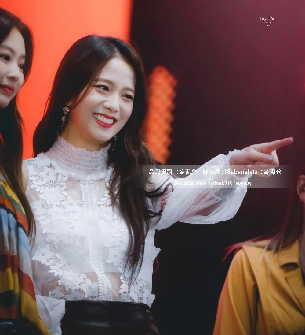 Kpop Blackpink Jisoo same летняя кружевная марлевая Цветочная шифоновая рубашка темперамент нижняя рубашка для девушки Женские топы и блузки
