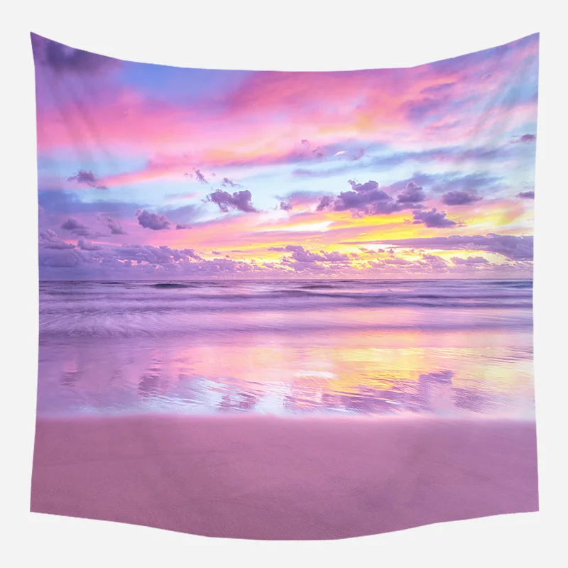 H04 mling 1pcs 95*73cm Pink Romantic Wall Cloth Tapestry Polyester Hanging Wall Carpet Decorative Tablecloth Blanket Home Decor - Цвет: H04