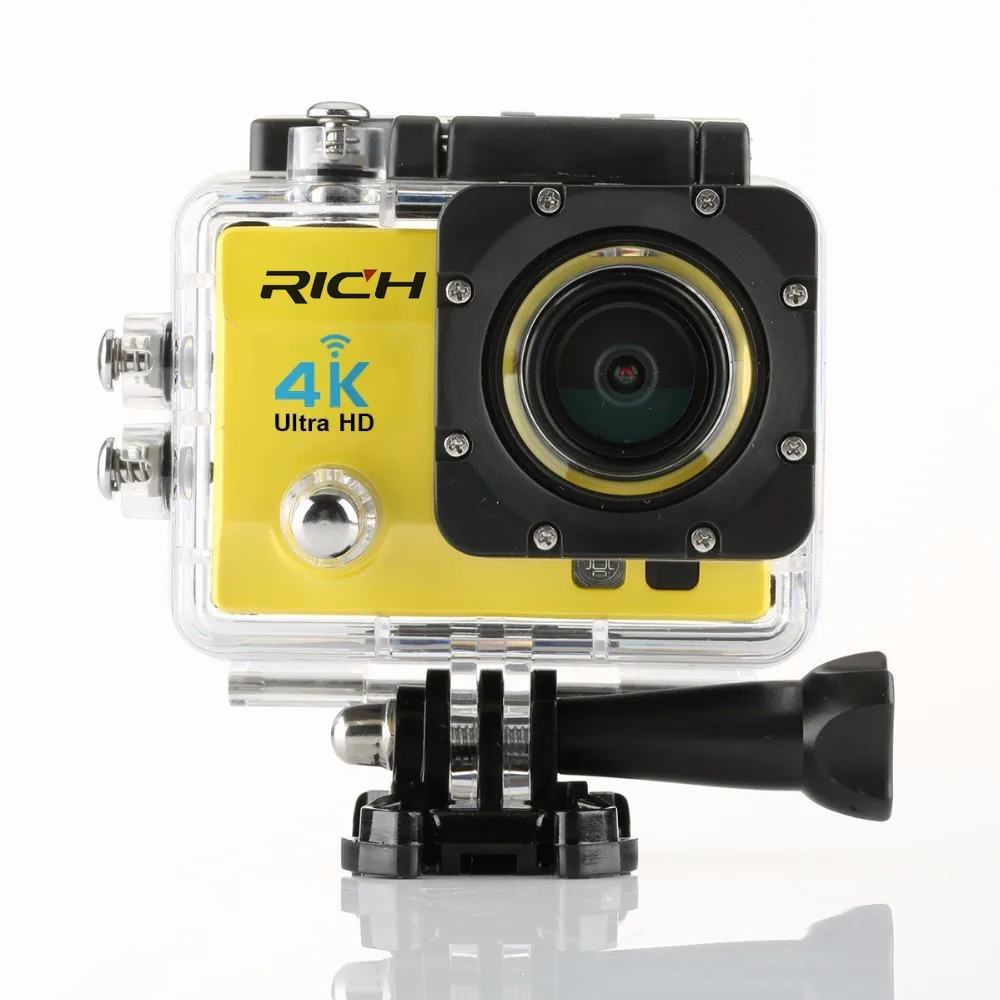 Богатая Q5H pro Экшн камера Ultra HD 4 K WiFi Full 1080 P 60fps для дайвинга под водой go