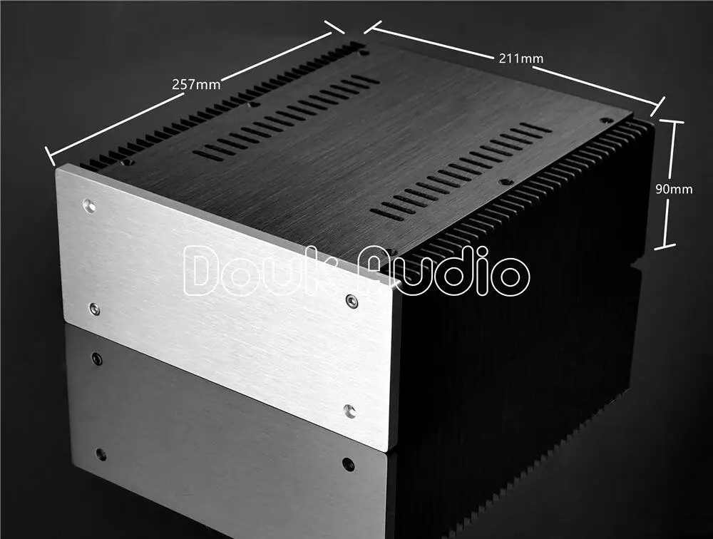 Дук аудио DIY алюминиевый кожух DAC чехол корпус усилителя шасси Новый (W211 * H90