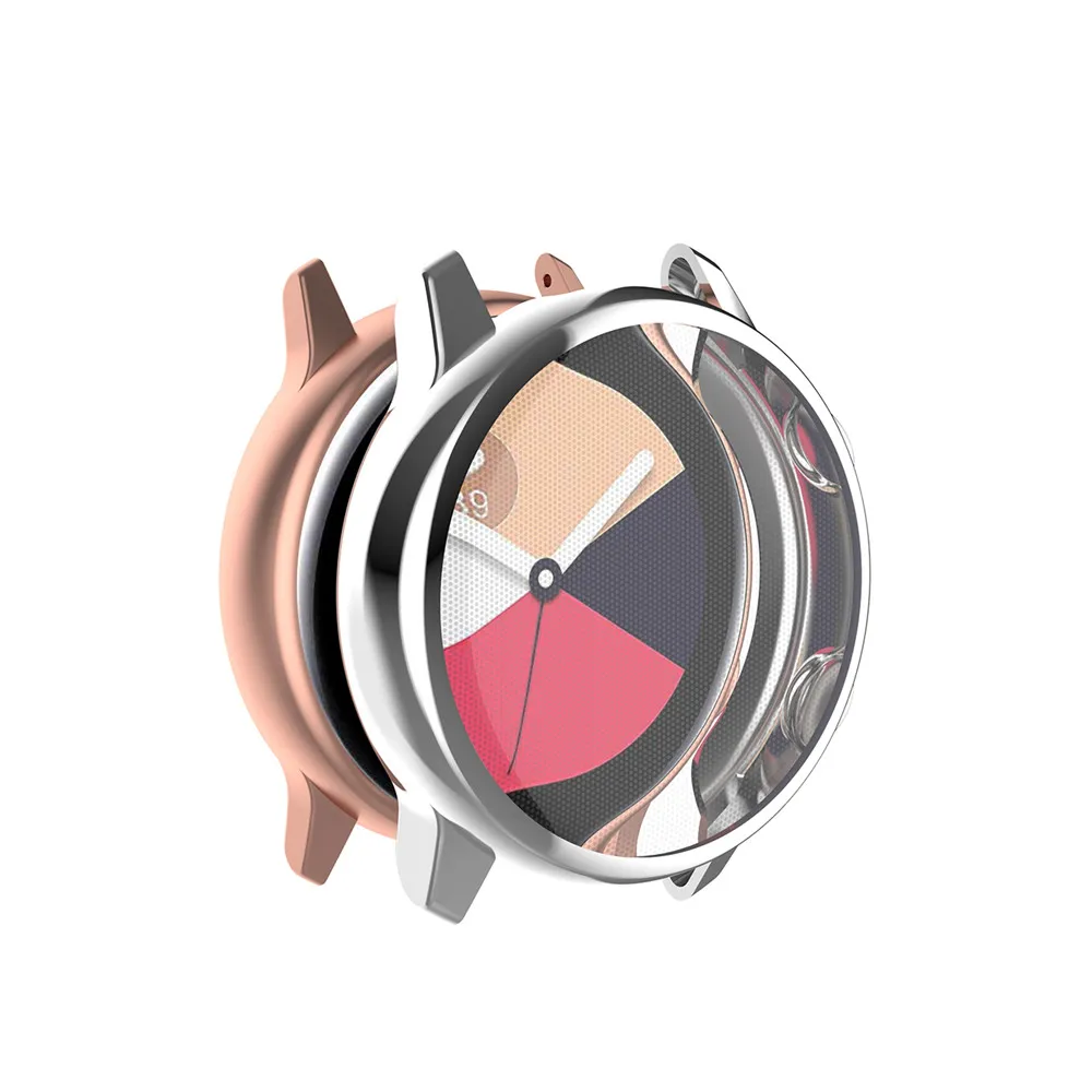 Чехол для часов для samsung Galaxy Watch Active SM-R500, Смарт-часы с гальваническим покрытием, защитная крышка на 360 градусов, чехол, устойчивый к царапинам