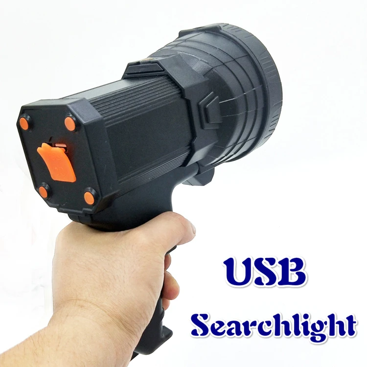 Портативный светильник ing usb портативный фонарь мощный светодиодный поисковый светильник 500 метров для патрульных охотничьих фонарей портативный светильник