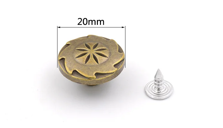 1 пара металлических пуговиц I-Button золотые ковбойские пуговицы для куртки брюк