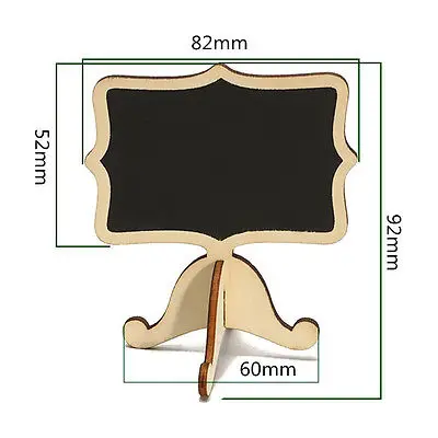 Горячая новинка 10 шт мини деревянная Свадебная доска номер знак Этикетка