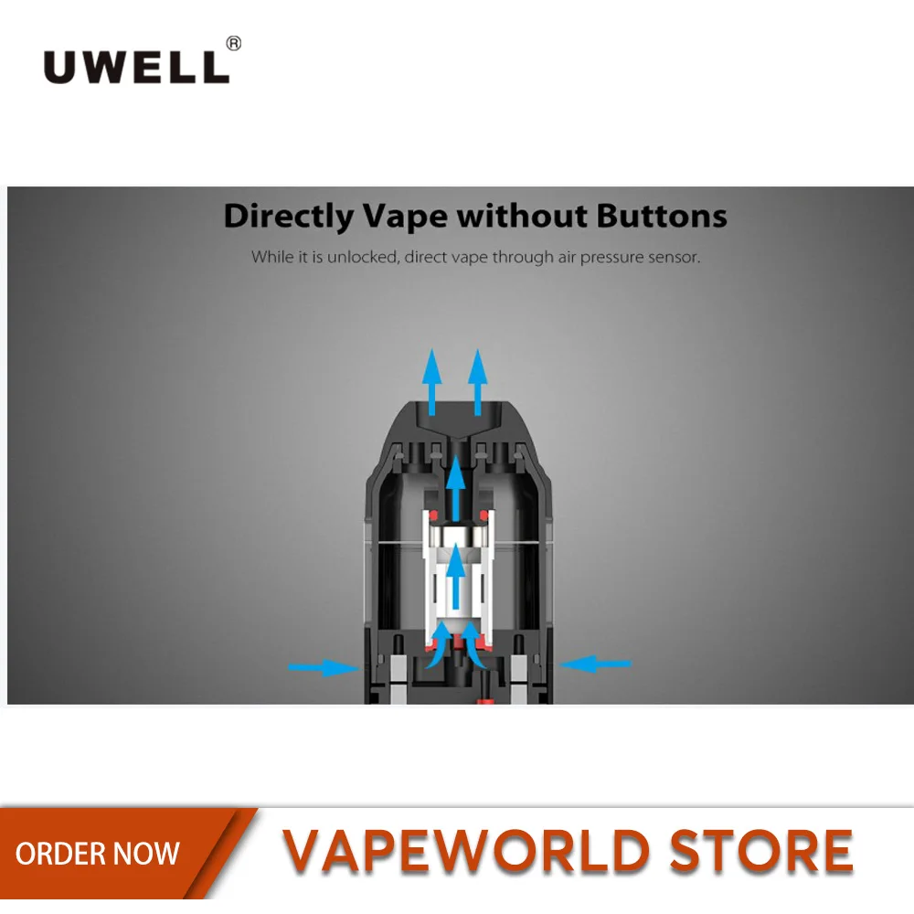 4 шт. 8 оригинальный картридж Uwell caliborn 2 мл 1.4ом аксессуары для электронных сигарет