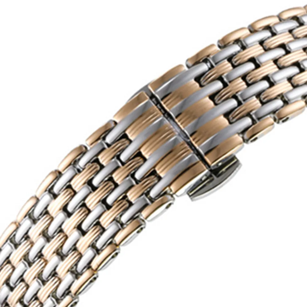 12 14 16 18 20 22mm watch strap band steel belt ultra thin watchband accessories solid stainless steel Folding buckle clasp