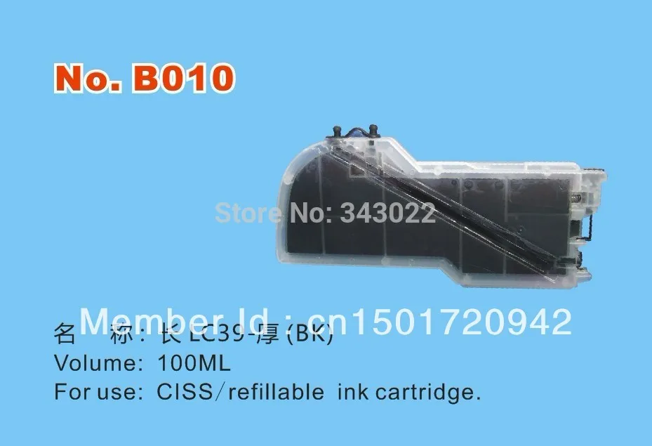 Длинный картридж с чернилами для brother LC39 LC60 LC975 LC985 LC11 LC16 LC110 LC61 LC65 LC67 LC980 LC990 LC1100|ink