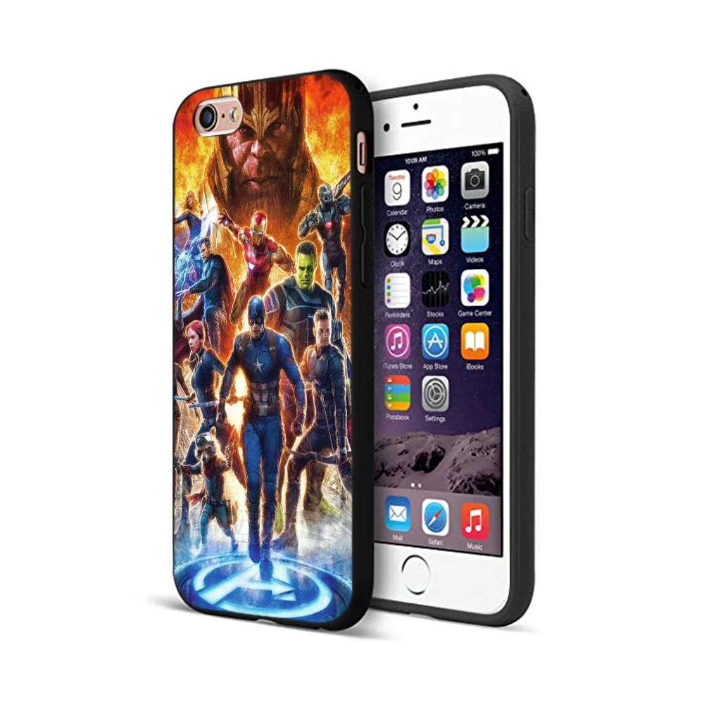 20005 Черный чехол ТПУ для iphone 5 5s se 6 6s 7 8 plus x 10 чехол силиконовый чехол для iphone XR XS MAX чехол Мстители эндшпиль Marvel Comics - Цвет: 20005