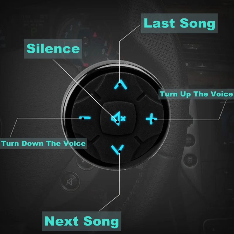 Универсальный 10Key Автомобильный руль беспроводной музыкальный DVD GPS навигатор