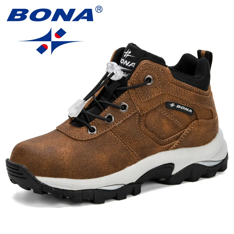 Кроссовки Детские BONA, из синтетической кожи, школьные, повседневные