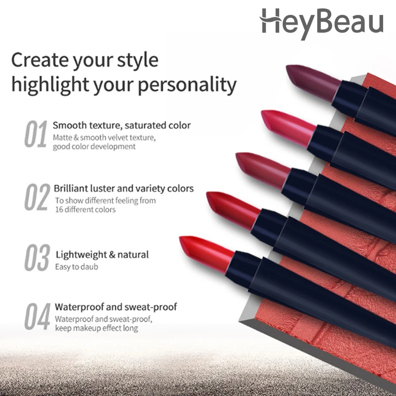 Mate mini Lipstick Pencil Cosmetics Matte Lips Pigment Nude set Long Lasting magic Makeup korean |