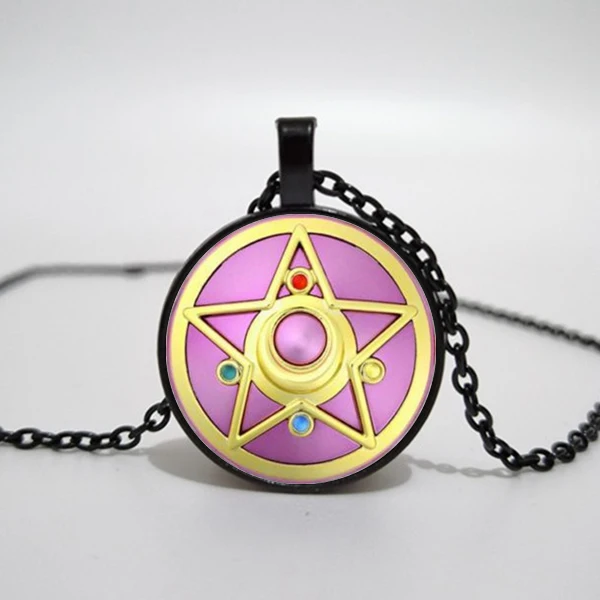 

Серебряное аниме, ювелирные изделия, ожерелье с подвеской в виде стеклянного купола Сейлор Мун, ожерелье с подвеской из стекла для мужчин и ...