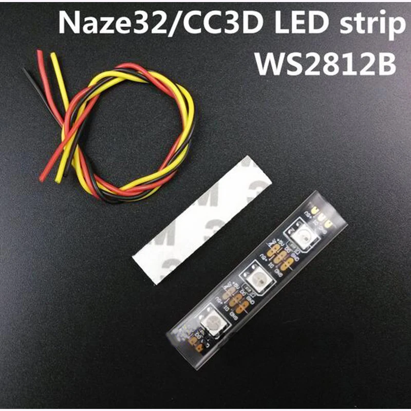 Таро Naze32 CC3D SP Racing F3 светодиодный полоса тревоги WS2812B RGB для квадрокоптера QAV250 Drone FPV