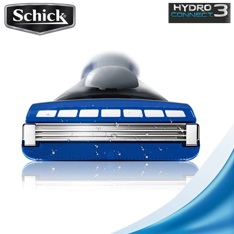 2 лезвия/упаковка новинка 2018 бритвенные лезвия Schick Hydro 3 CONNECT сменные мужские