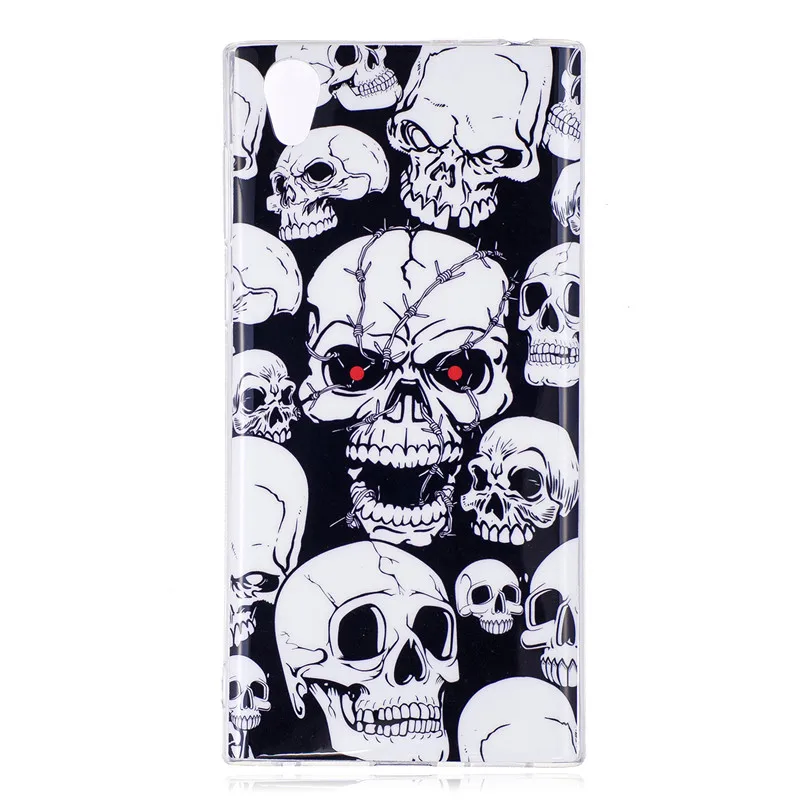 Светящийся чехол Wekays для Sony Xperia L1 E6 G3311 G3312 милый мультяшный единорог сова Череп