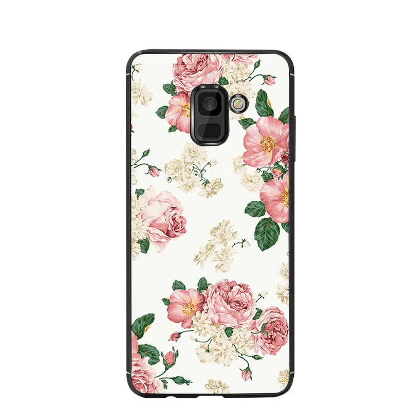 Цветной чехол с мультяшным дизайном для Samsung Galaxy A8 2018 A530 окрашенный телефона
