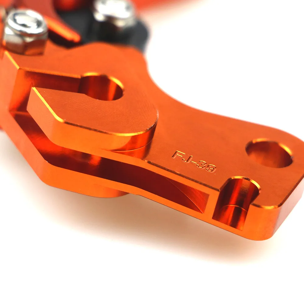 Оранжевые алюминиевые рычаги тормозной муфты CNC для мотоциклов KTM Duke 250 390 RC250 2013 2016