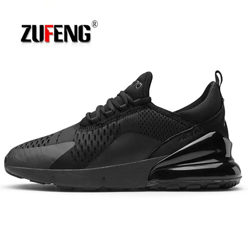 Zufeng Для мужчин кроссовки для Для женщин хороший Zapatillas спортивные черные воздушной подушке; Уличная обувь кроссовки для бега, ходьбы - Цвет: G270black