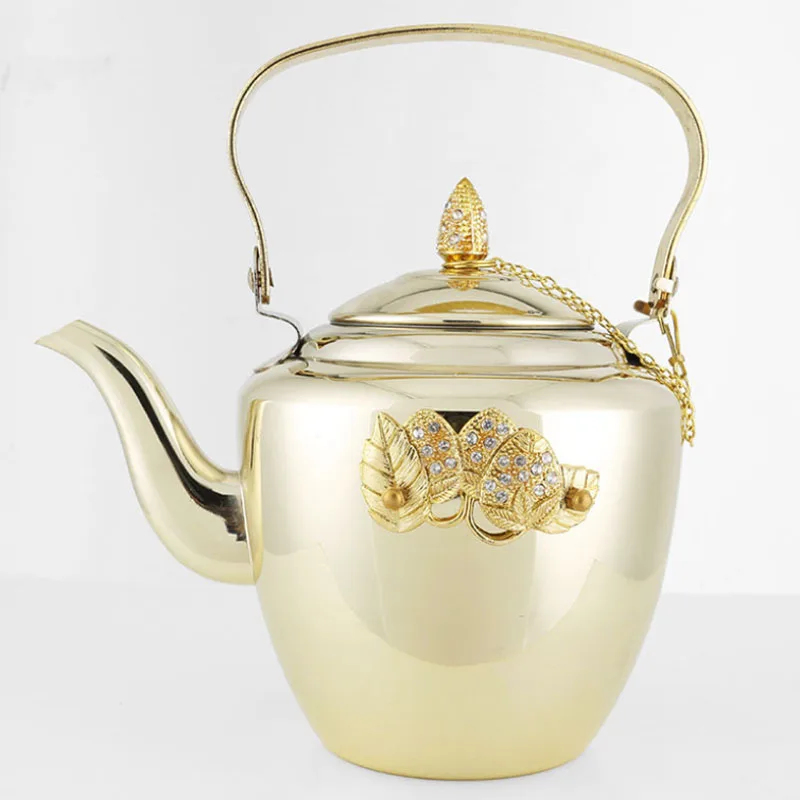 1.8L Teaware утолщенные чайники из нержавеющей стали с фильтрующей сеткой чайник для