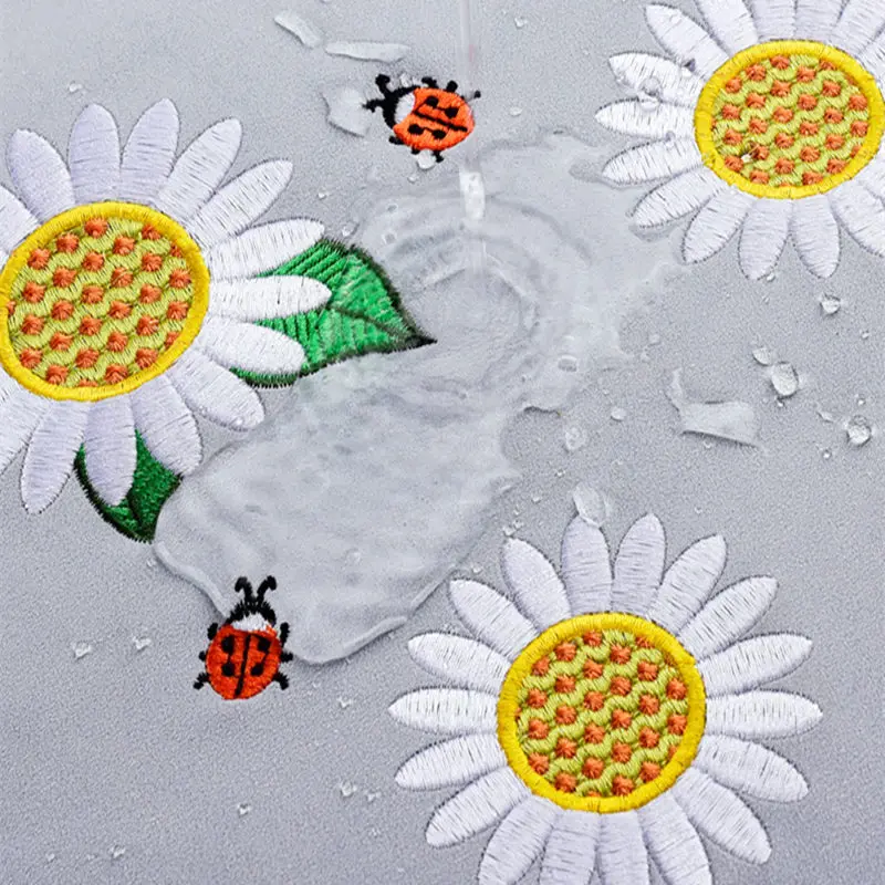 

Frosted PU waterproof laptop bag Embroidery pattern Handbag Laptop Sleeve for Macbook air 13.3" 15.6"Laptop bag for Women