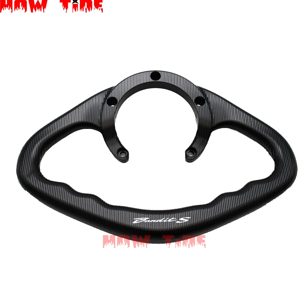 Черный Для SUZUKI BANDIT 1250/1250 S 1200N/S 650/650 S 650N/S CNC алюминиевая ручка для пассажирского бака ручка для захвата - Цвет: Черный