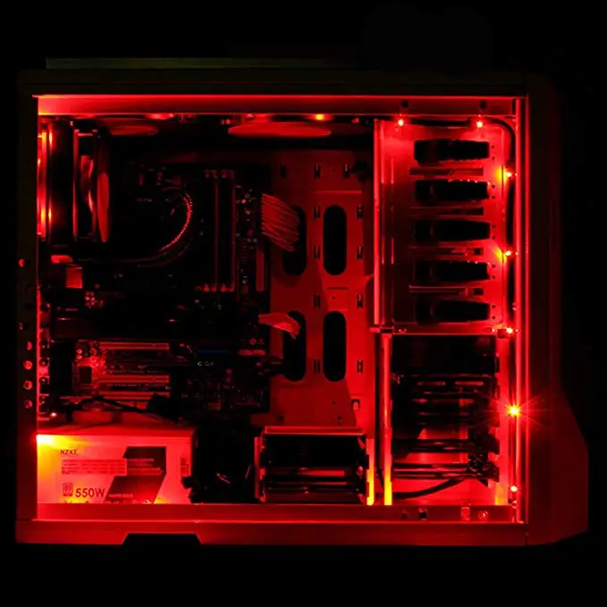 Красный/зеленый/синий/УФ Магнитный Molex 2X светодиодная лента для ПК чехол светильник ing Kit светодиодный компьютерный светильник ing светильник полоса(30 см, 18 светодиодный s, S серия