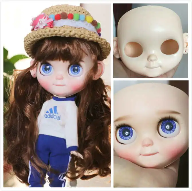 Изготовление на заказ кукла Обнаженная blyth кукла, голова, лицевая пластина 20190102