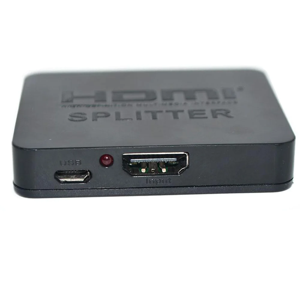 Voxlink мини 1x2 HDMI Splitter 1080 P 3D я в 2 из V1.4 дистрибьютор конвертер синий солнцезащитные