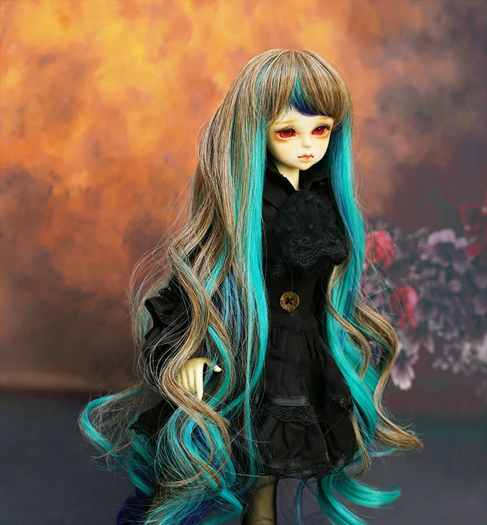 D01-P130 детская игрушка ручной работы 1/3 1/4 кукла аксессуары BJD/SD кукла парик Павлин Принцесса мечта длинные вьющиеся 1 шт